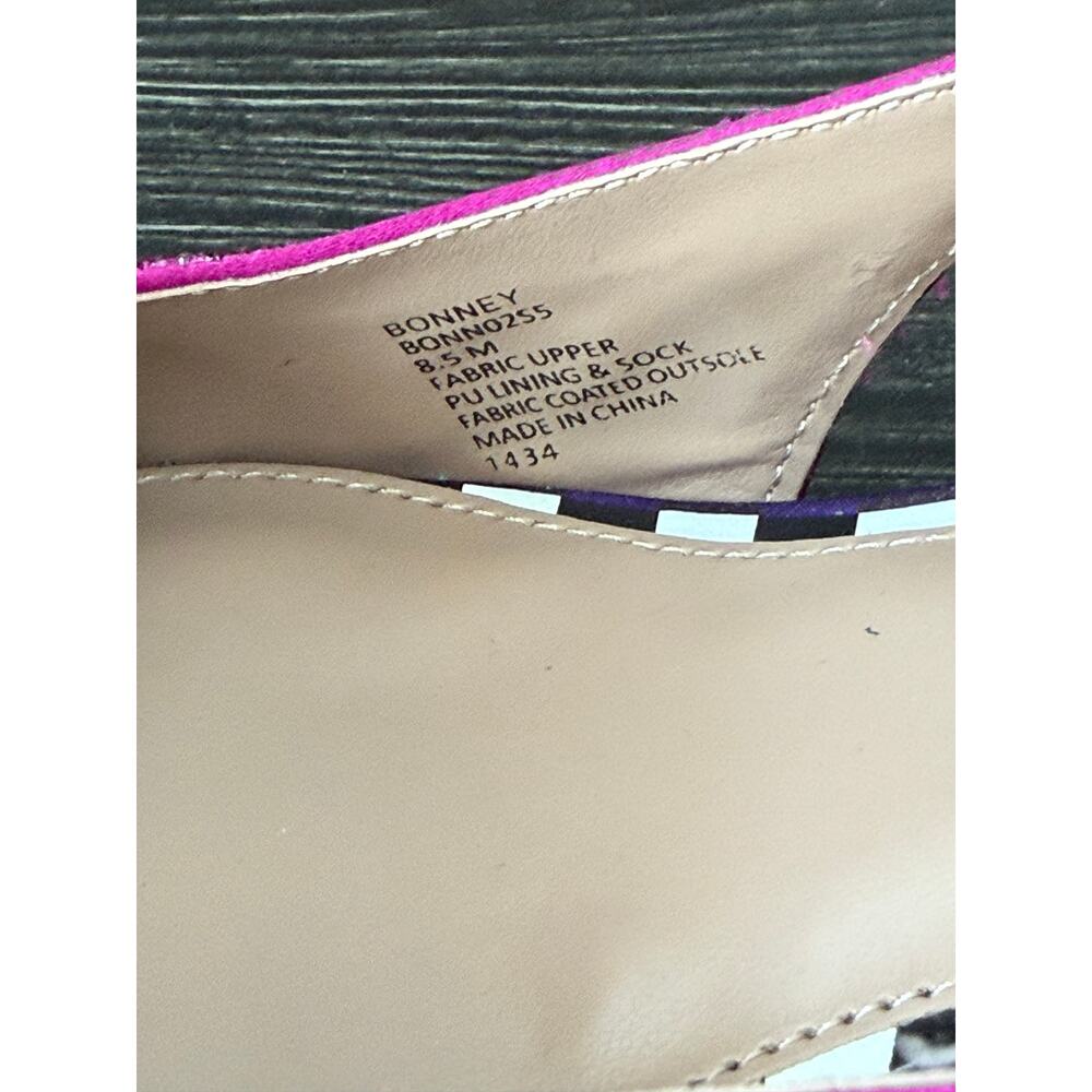 Betsey Johnson Bonney Dark Purple Rhinestone Cheetah Pumps Sz. 8.5 - Picture 6 of 10